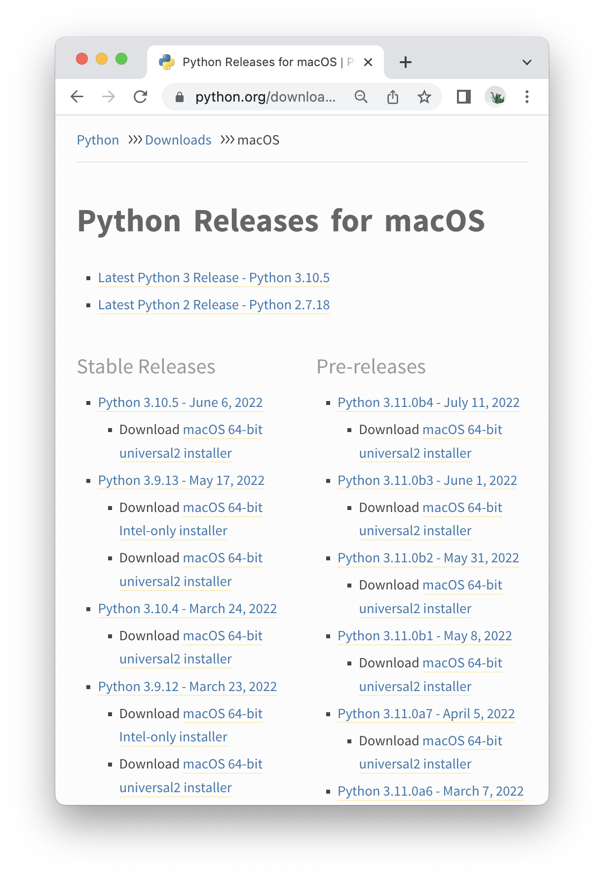 python-versions